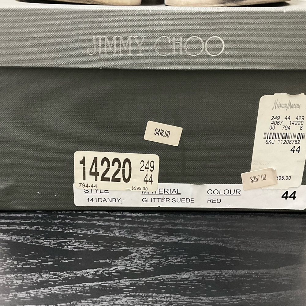 Jimmy Choo Red Suede Sneakers - Picture 14 of 14